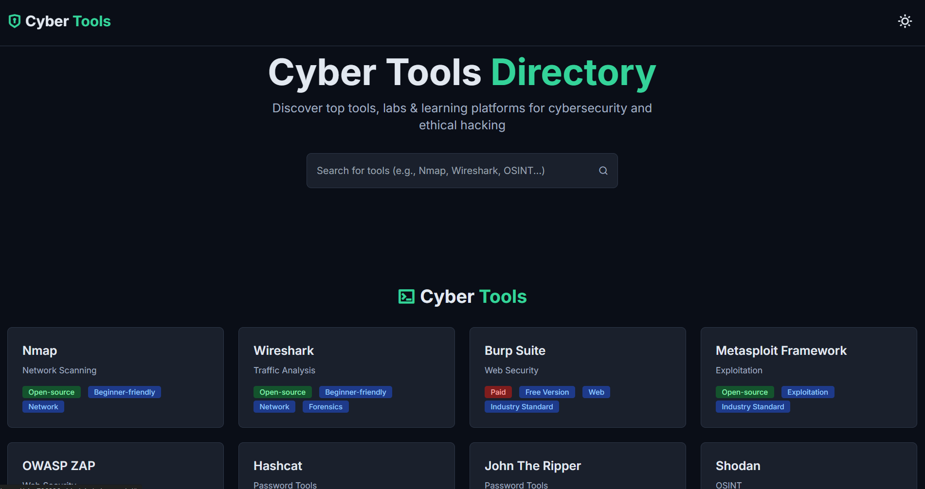 Cyber Tools